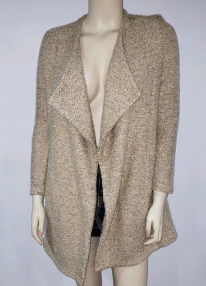 PPLA CLOTHING Open Front Cardigan Sweater Coat S